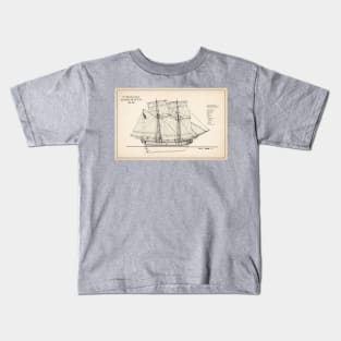 United States Revenue Cutter Massachusetts - SD Kids T-Shirt